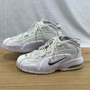 Nike Air Max Penny 1 White Metallic Silver Shoes Men's Size 9